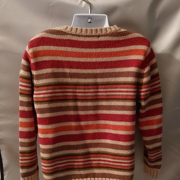 Janie And Jack Fall Harvest Striped Pullover Sweater Size 5 5T - Picture 4 of 4